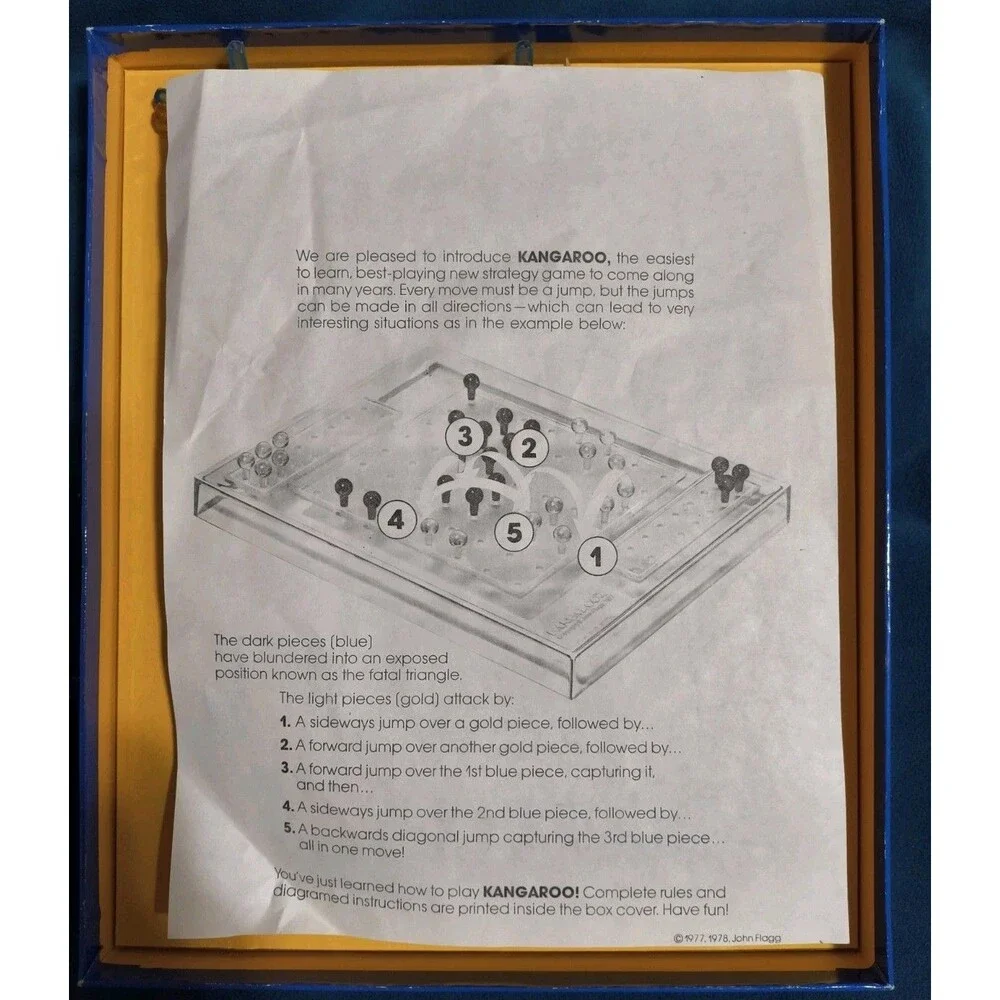 1978 KANGAROO The Jumping Game Board Game 100% Complete